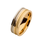 ALIANÇA - DOIS FRISOS FOSCOS - 6,9MM - OA/OB