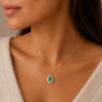 GARGANTILHA AURA ESMERALDA E DIAMANTES OA - Imagem 3