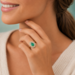ANEL AURA ESMERALDA E DIAMANTES OA - Imagem 2